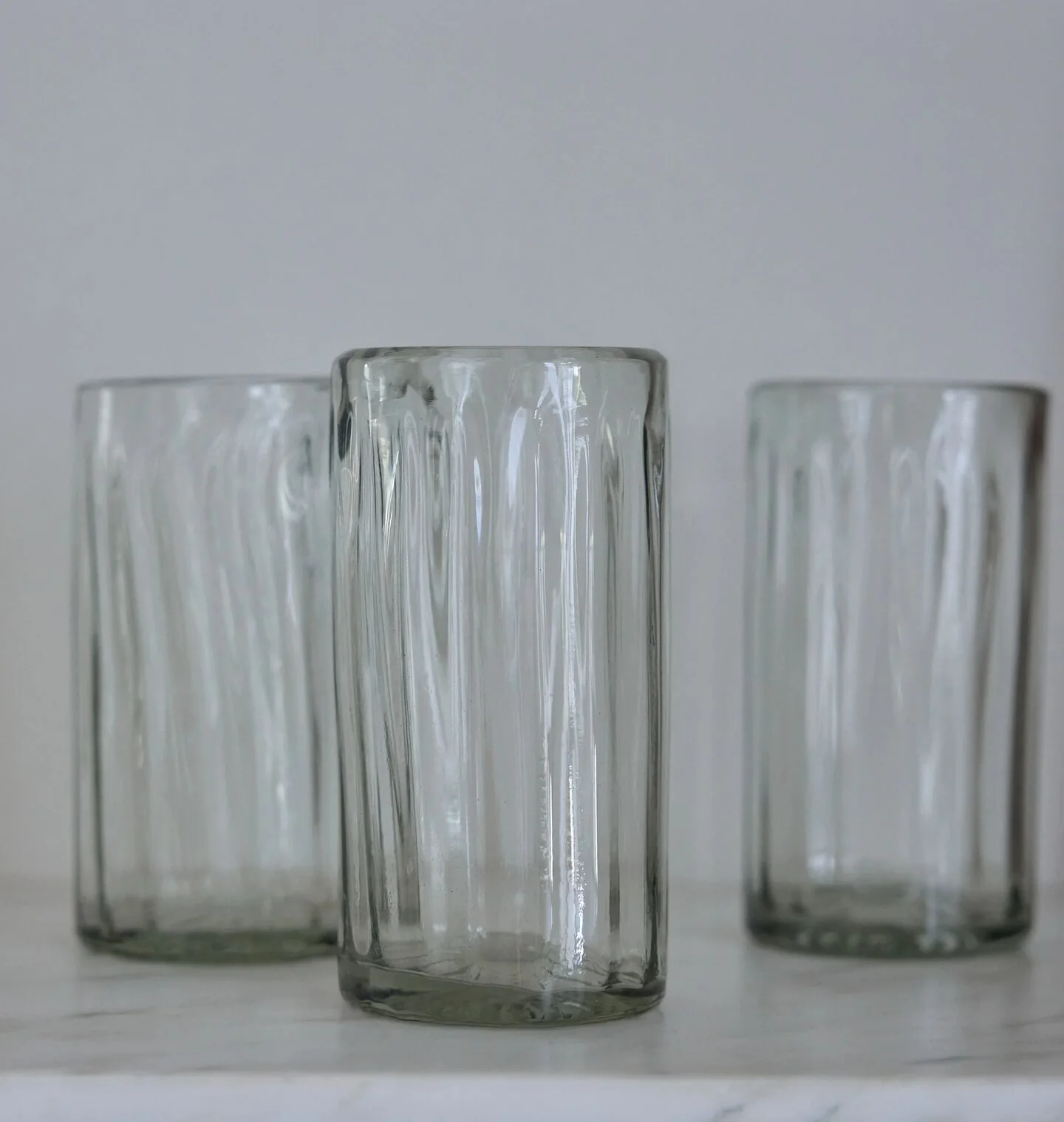 Sucely Handblown Fluted Glass