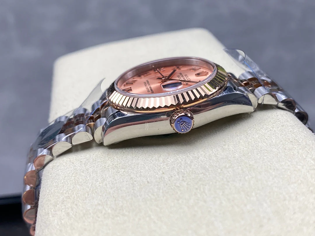 Datejust 31mm Pink Gold Steel Salmon Dial