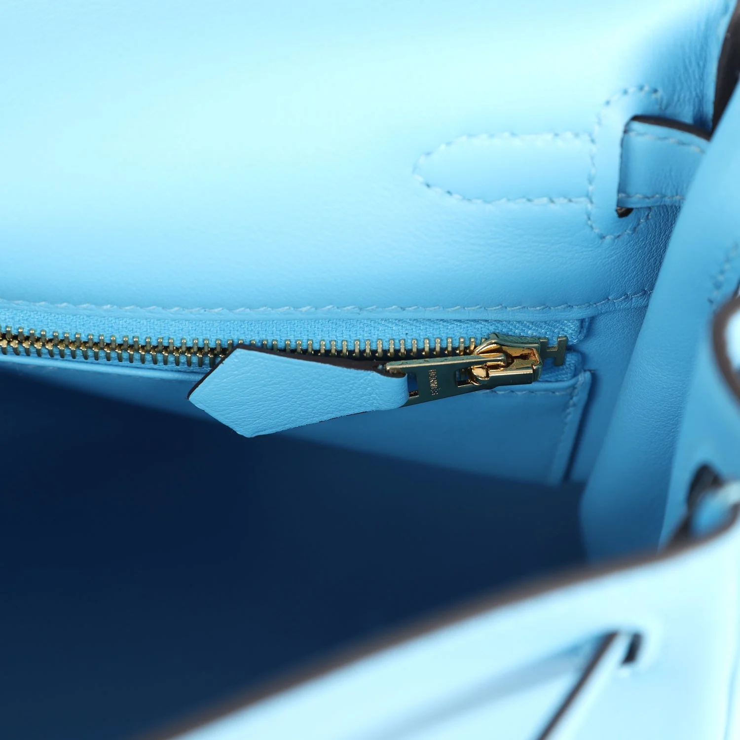 Hermes Kelly Retourne 25 Celeste Swift Gold Hardware