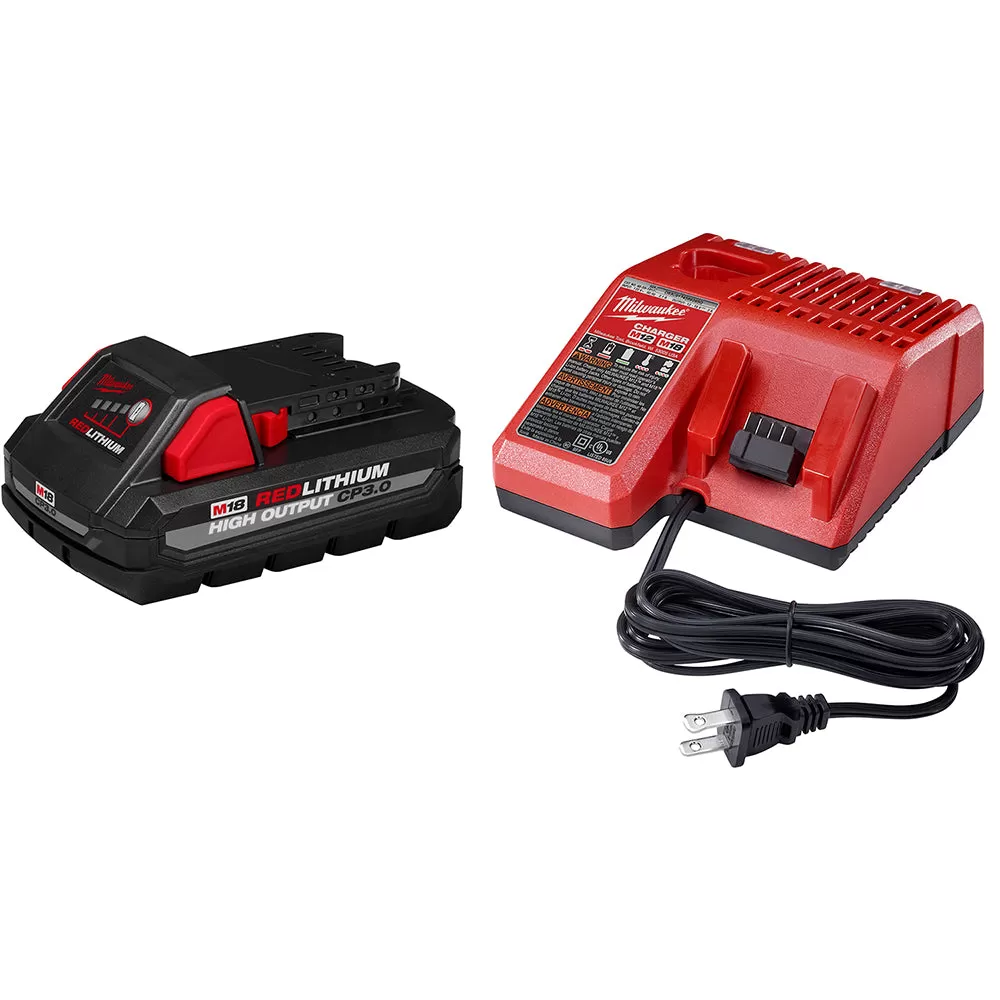 Milwaukee 48-59-1835 M18 18V 3.0Ah REDLITHIUM High Output Compact Starter Kit