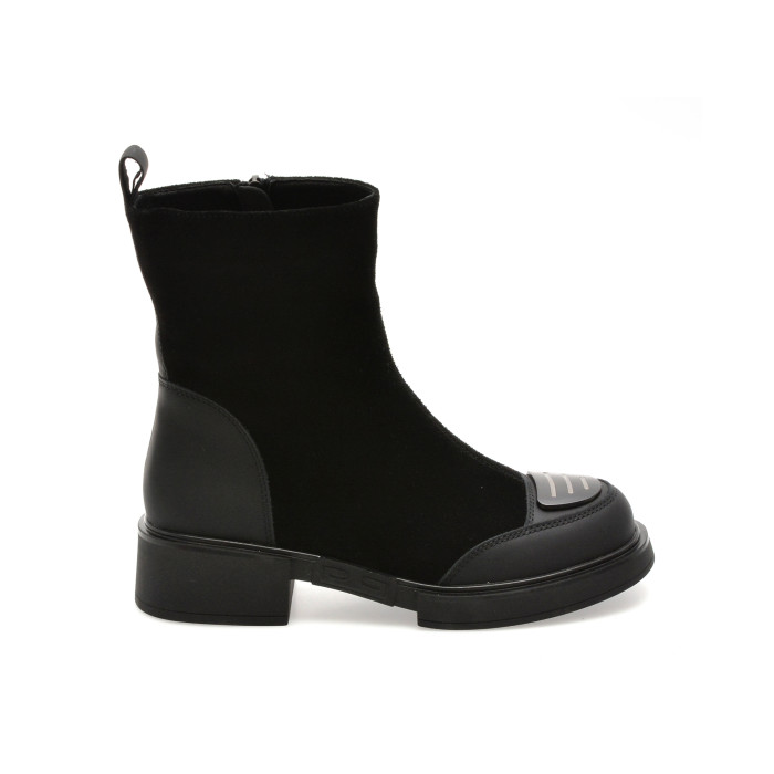 Ghete ALDO negre, 70009, din piele intoarsa