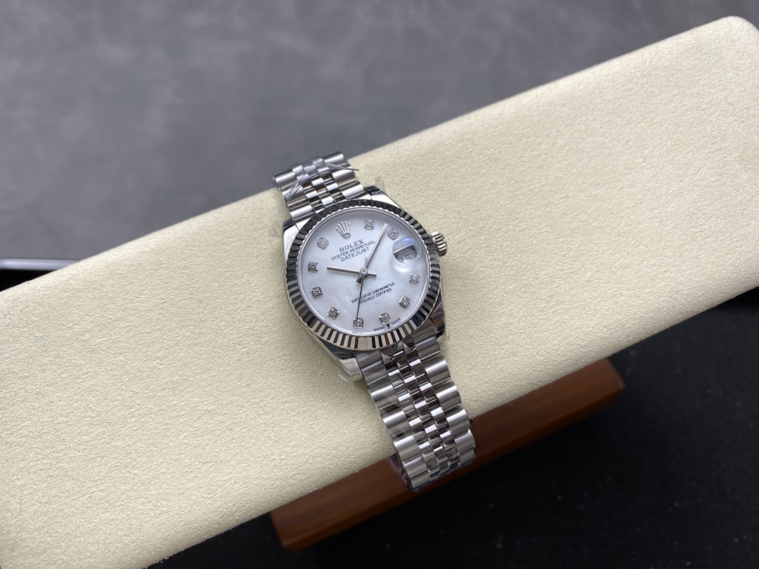 Rolex Datejust 31 Steel & 18K White Gold 278274 0006 Women's Watch