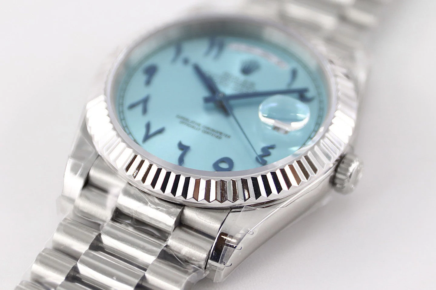 DAY-DATE 41MM STAINLESS STEEL TIFFANY DIAL ARABIC