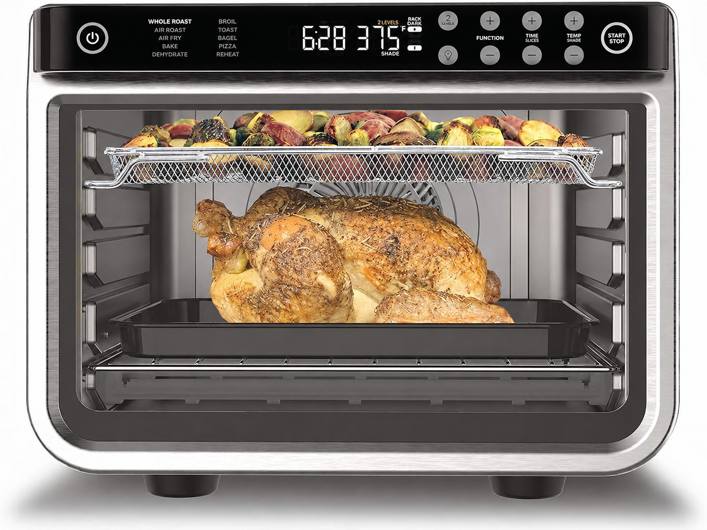 🔥Clearance Sale🔥Smart XL Double Countertop Oven & Air Fryer – Dual-Zone Cooking, 12-in-1 Functions