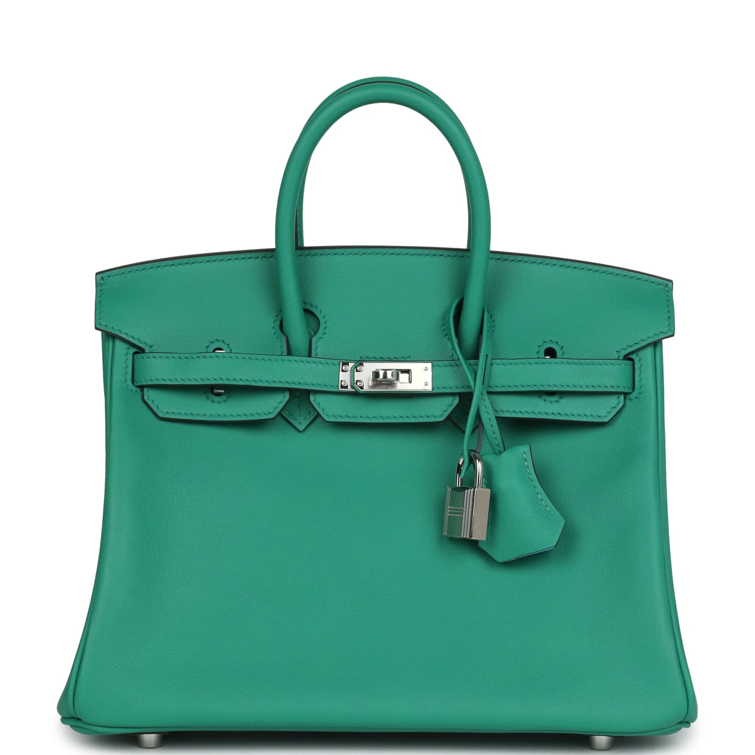 Hermes Birkin 25 Vert Vertigo Verso Swift Palladium Hardware