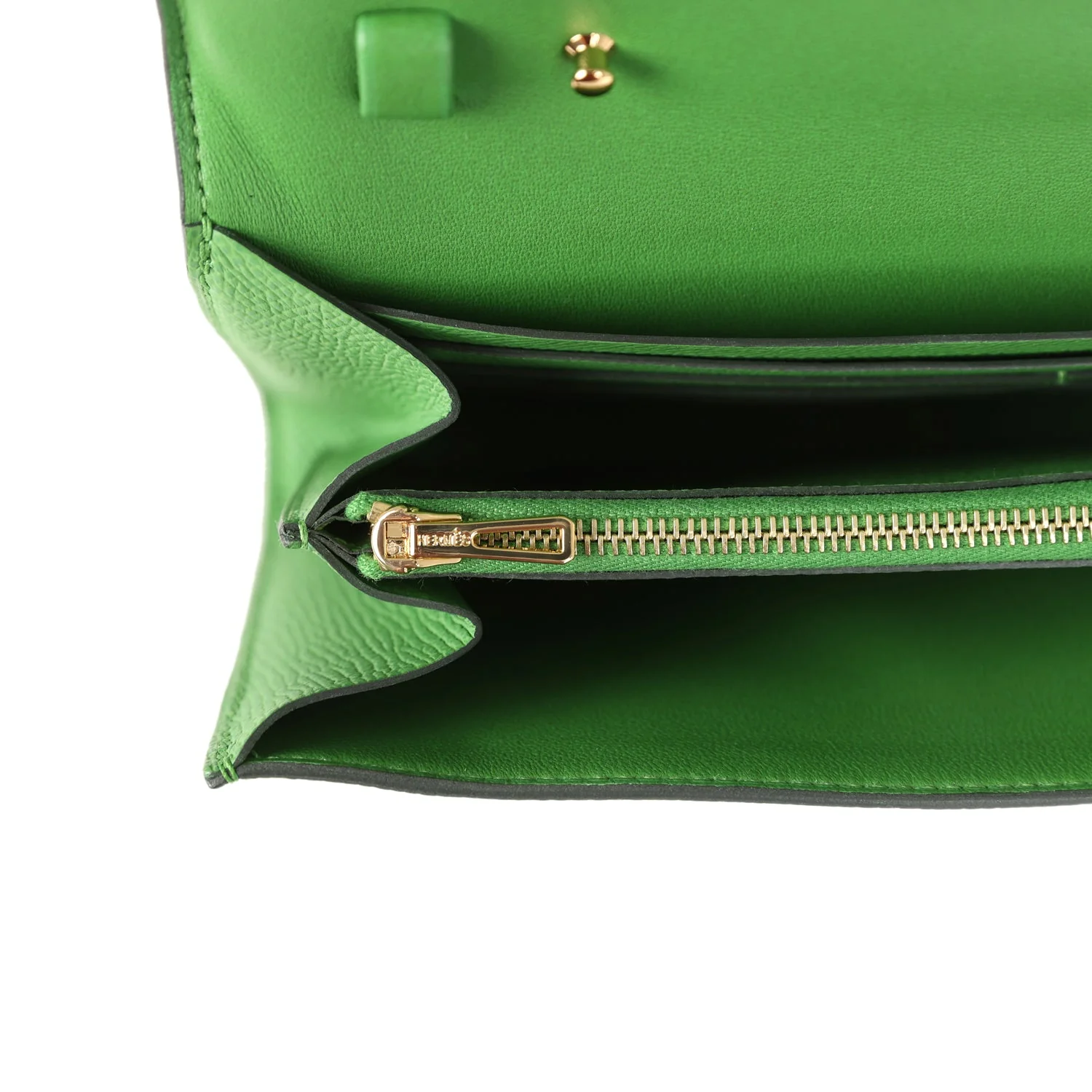 Hermes Constance Wallet To Go Vert Yucca Epsom Gold Hardware