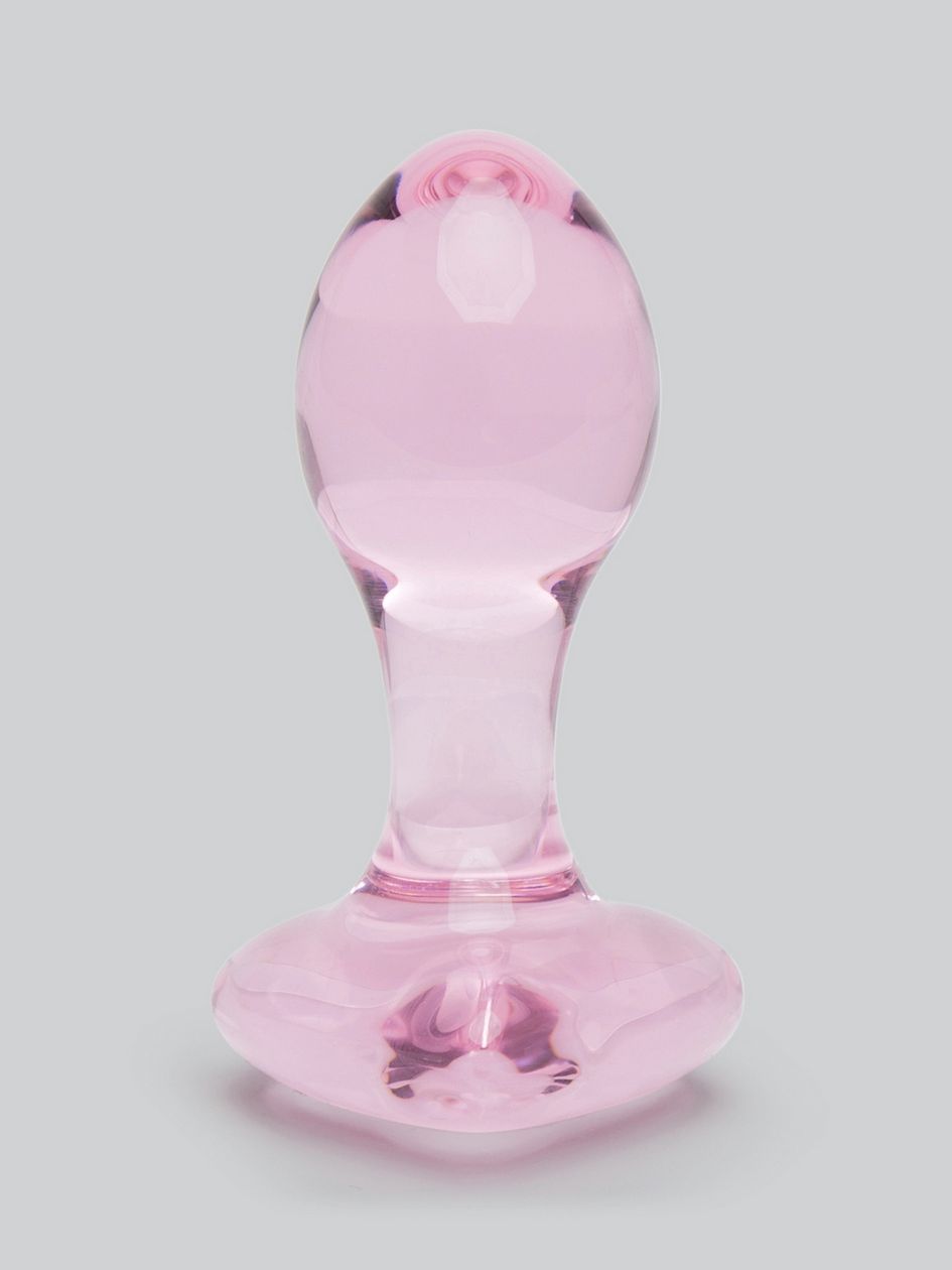 Lovehoney Small Heart Glass Butt Plug 3 Inch