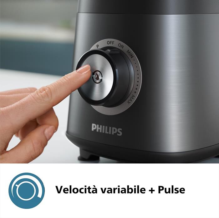 PHILIPS - Frullatore SERIE 5000 HR3041/00-Nero/Metallo