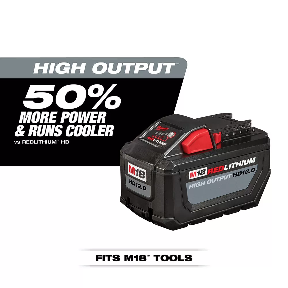 Milwaukee 48-11-1812 M18 FUEL 18V 12.0-Amp Lithium-Ion High Output Battery Pack