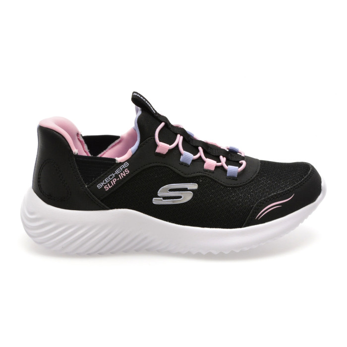 Pantofi sport SKECHERS negri, BOUNDER, din material textil