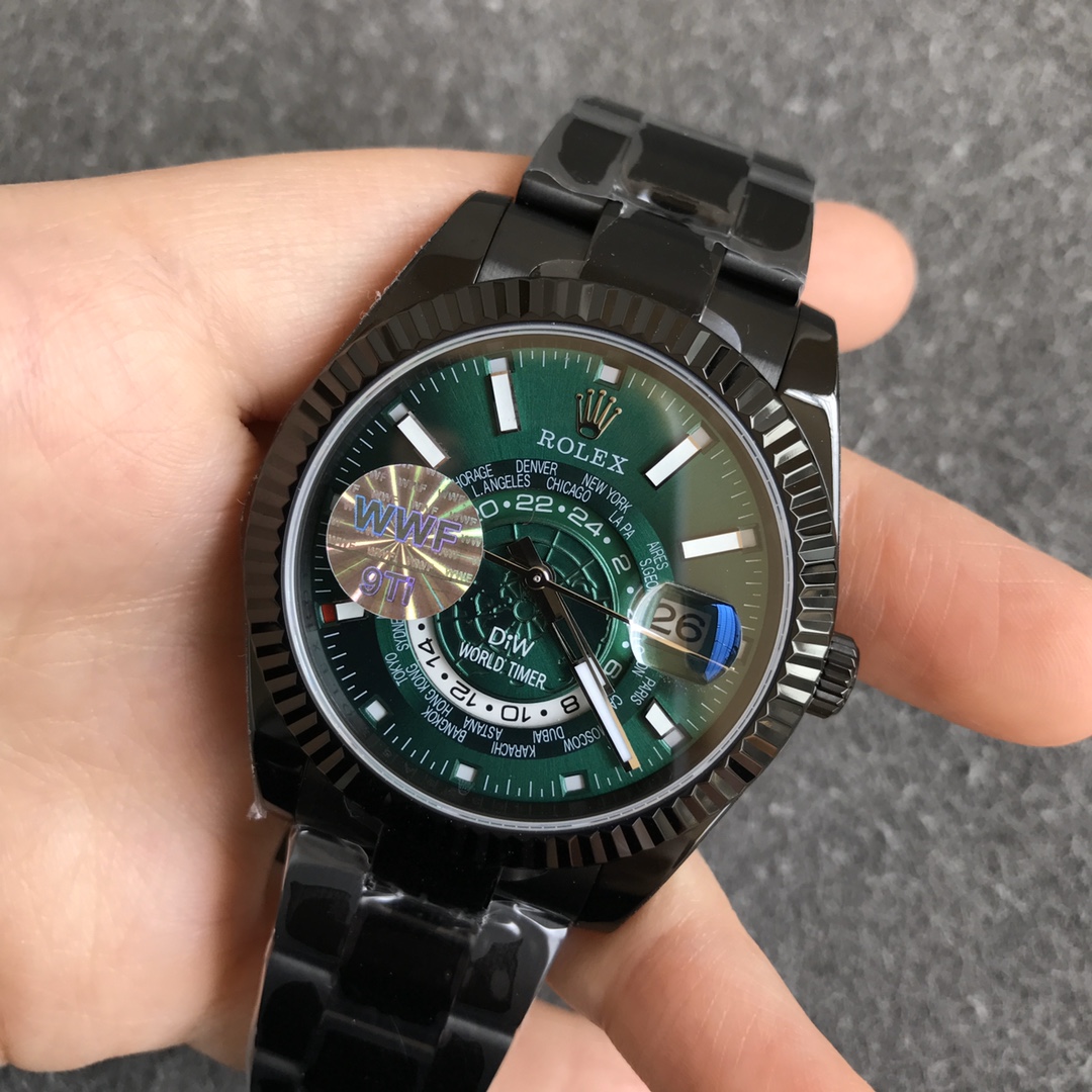 Rolex DiW Sky Dweller 326934 Green Dial 40MM Men's Watch