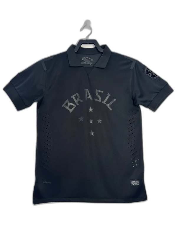 Brazil 13/14 Black Jersey - Retro Version