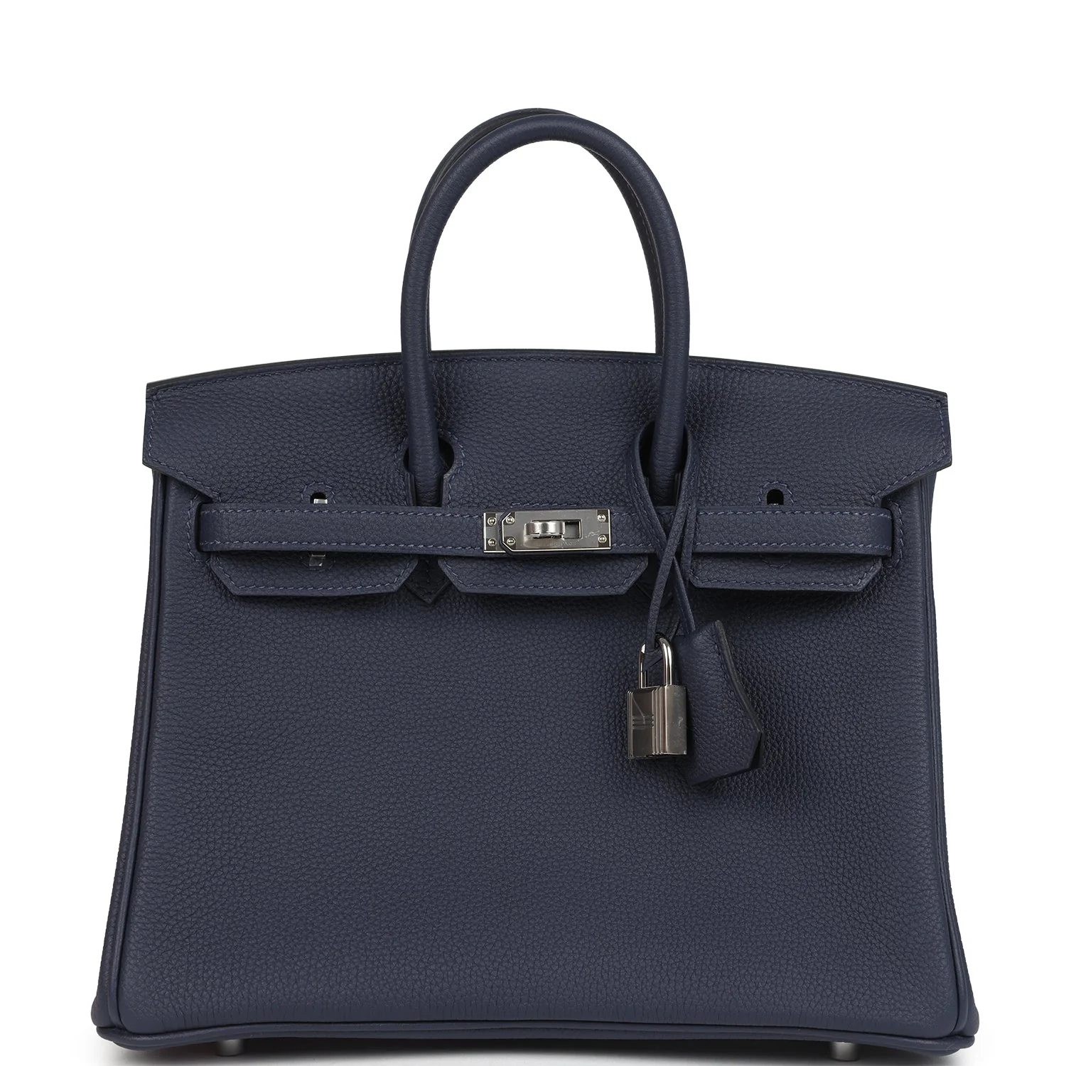 Hermes Birkin 25 Bleu Nuit Togo Palladium Hardware