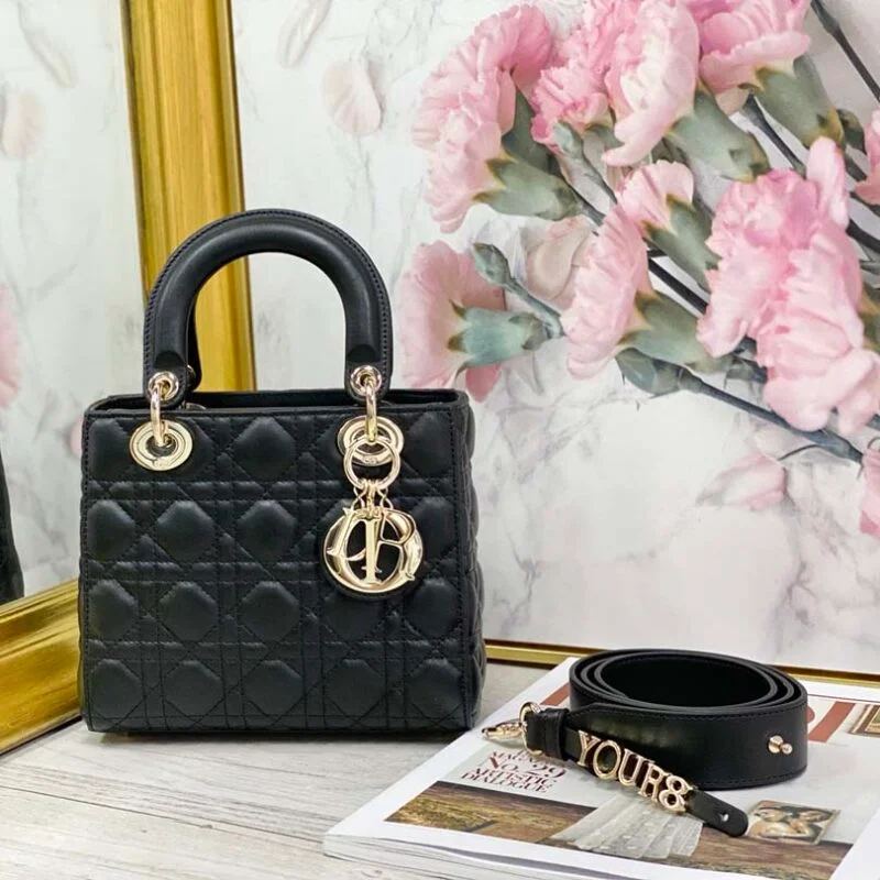 Dior My A-Lady Dr Bag Black/White/Red