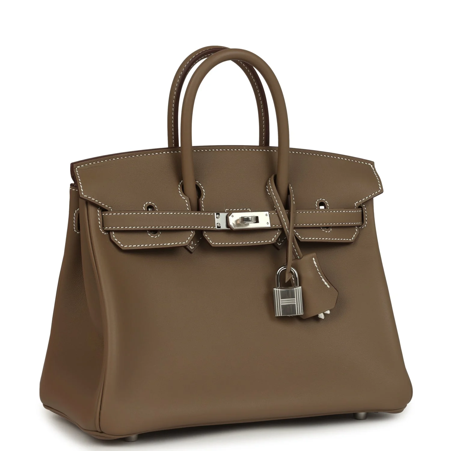 Hermes Birkin 25 Etoupe Swift Palladium Hardware
