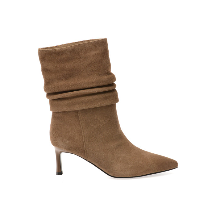 Botine elegante FLAVIA PASSINI gri, 83315, din piele intoarsa