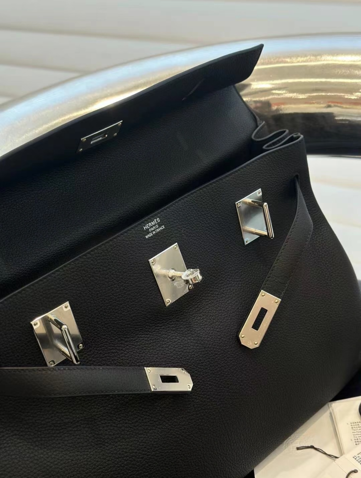 Hermès Kelly maxi 42 Black TOGO Custom