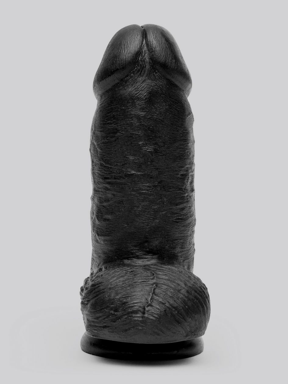 King Cock Mega Chubby Realistic Black Suction Cup Dildo 7 Inch