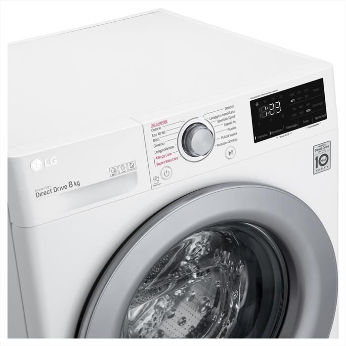 LG - Lavatrice F2WV3S7S4E 7 Kg Classe D-White