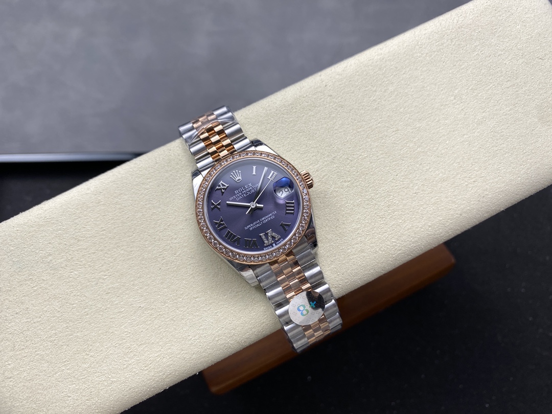 Rolex Datejust 31 Purple Roman Diamond Dial Jubilee 278381RBR