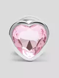 Lovehoney Jewelled Heart Metal Medium Butt Plug 3 Inch