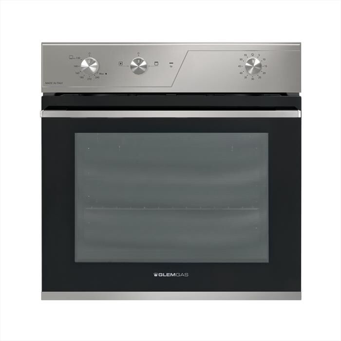 GLEM GAS - Forno da incasso elettrico e gas GFRF21IX Classe A-Acciaio Satinato