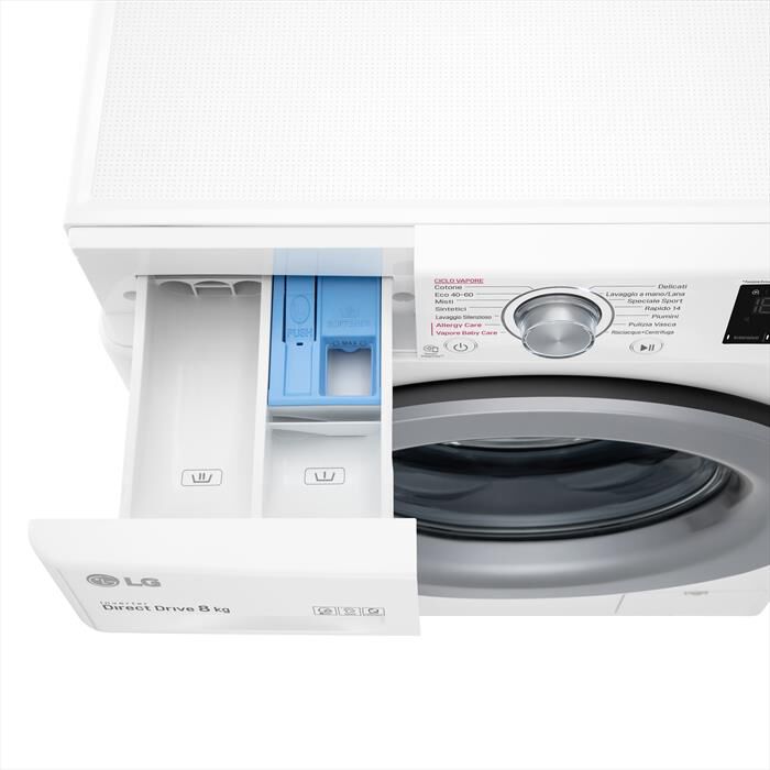 LG - Lavatrice F2WV3S7S4E 7 Kg Classe D-White
