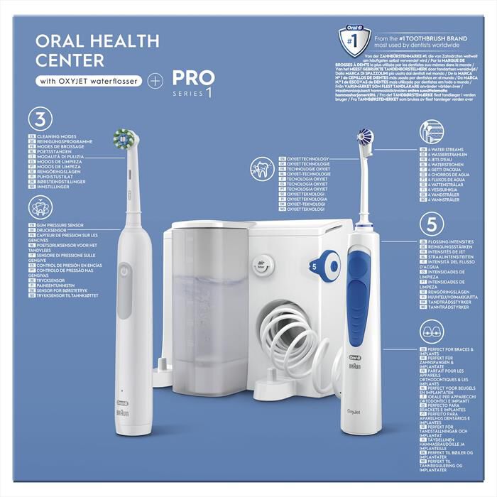 ORAL-B - Spazzolino + idropulsore HEALTH CENTER-Bianco