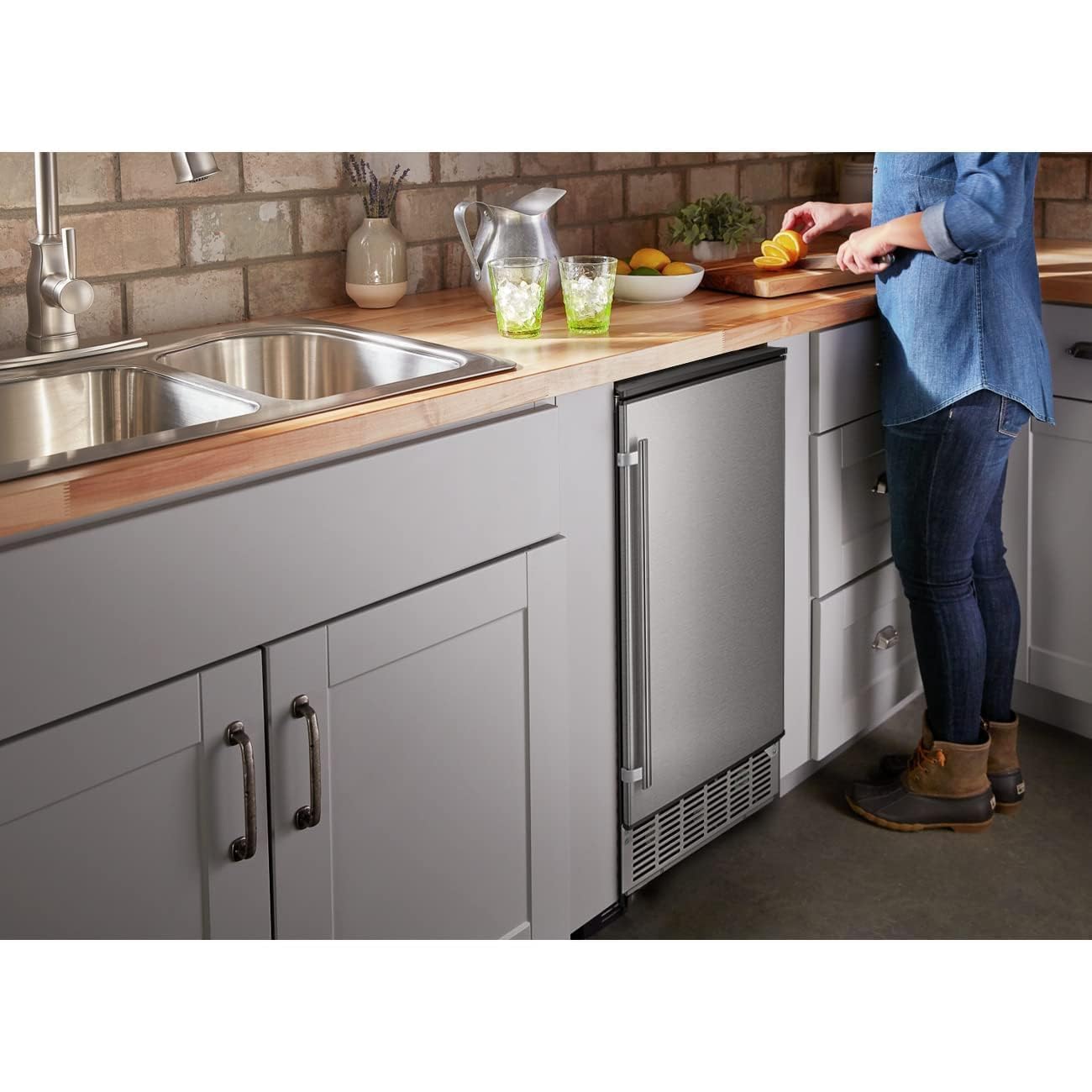 🔥clearance sale🔥 100LBS/200LBS/265LBS  Freestanding Commercial Ice Maker