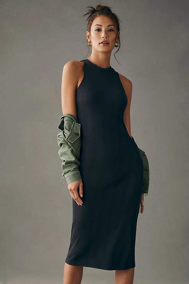 Slim Racer Dress BLACK