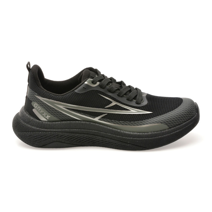 Pantofi sport GRYXX negri, 25015, din material textil