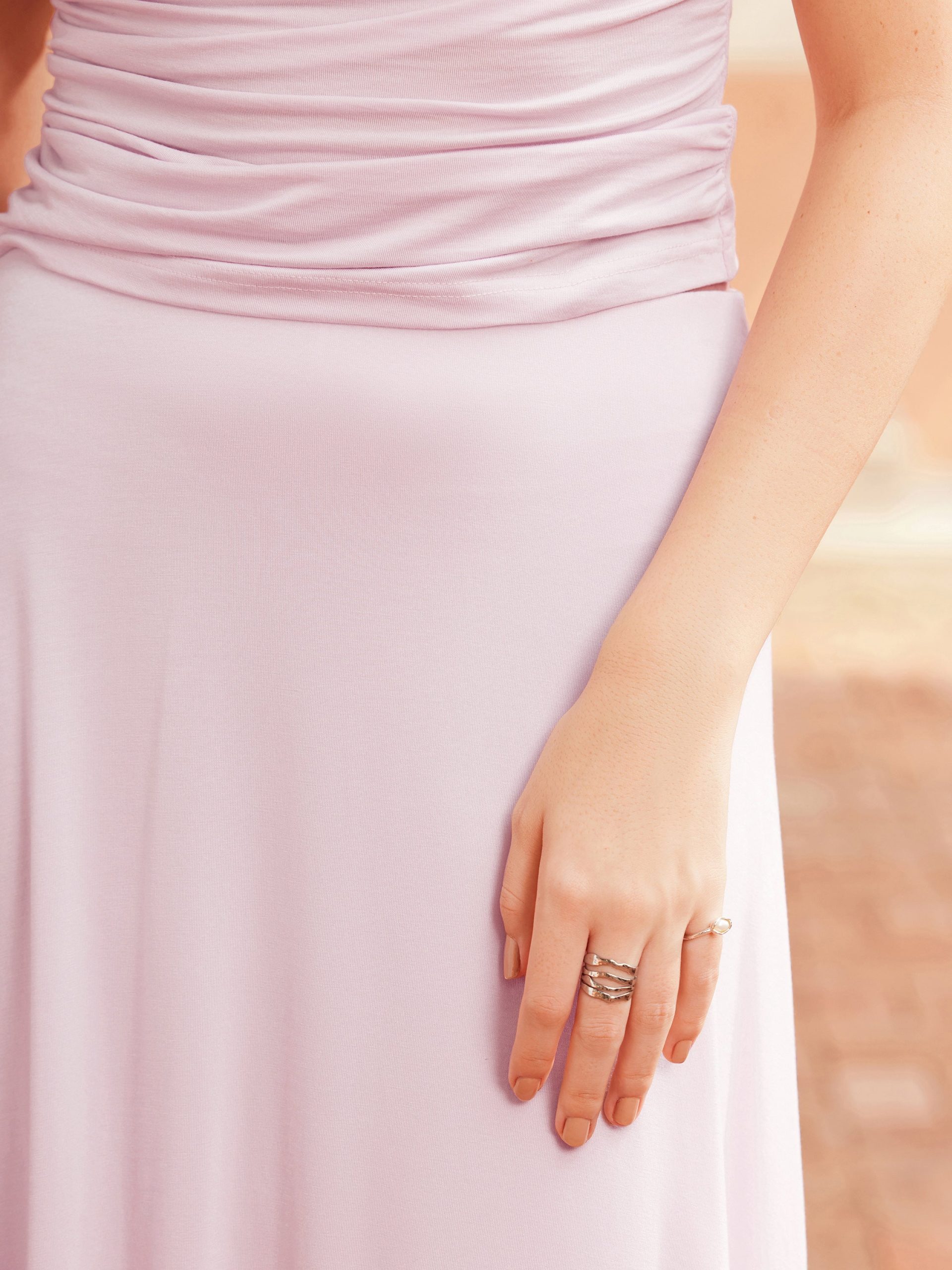 Flowy Summer Flared Maxi Skirt