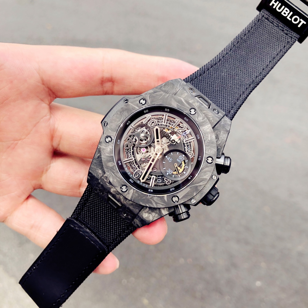 Hublot 411.QV.1123.NR.OVK21 Big Bang Unico Red Carbon Alex Ovechkin Watch 45mm