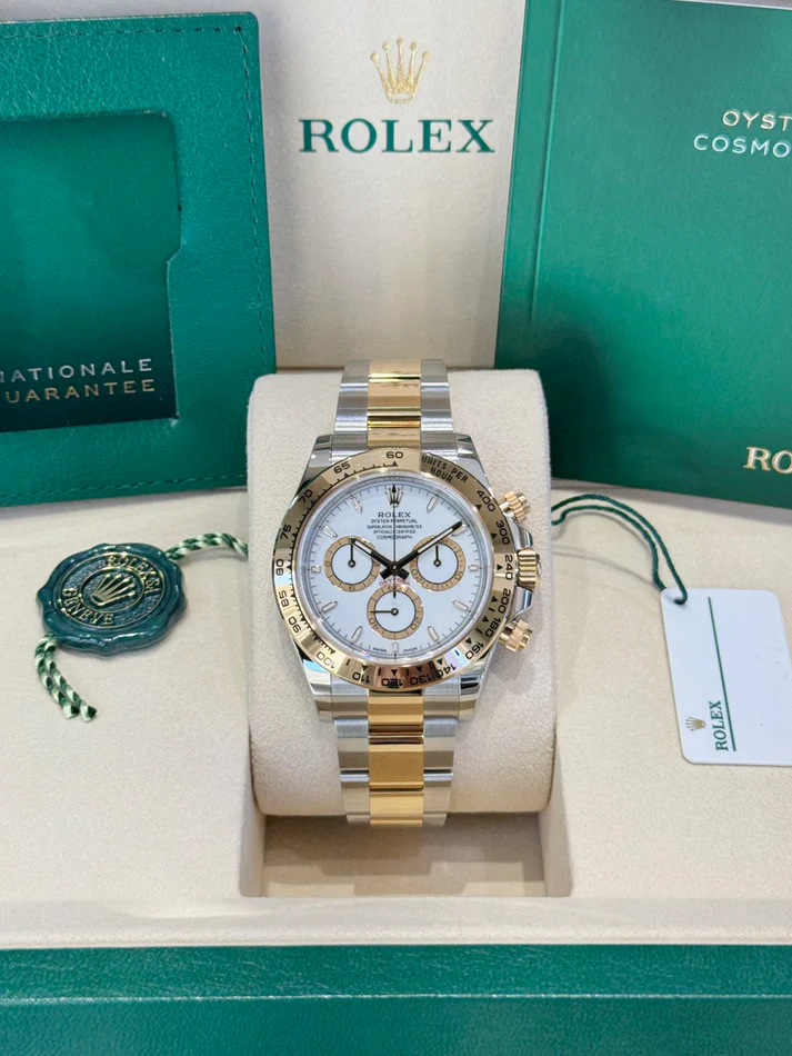 Rolex Daytona Steel & Gold White Dial 116503