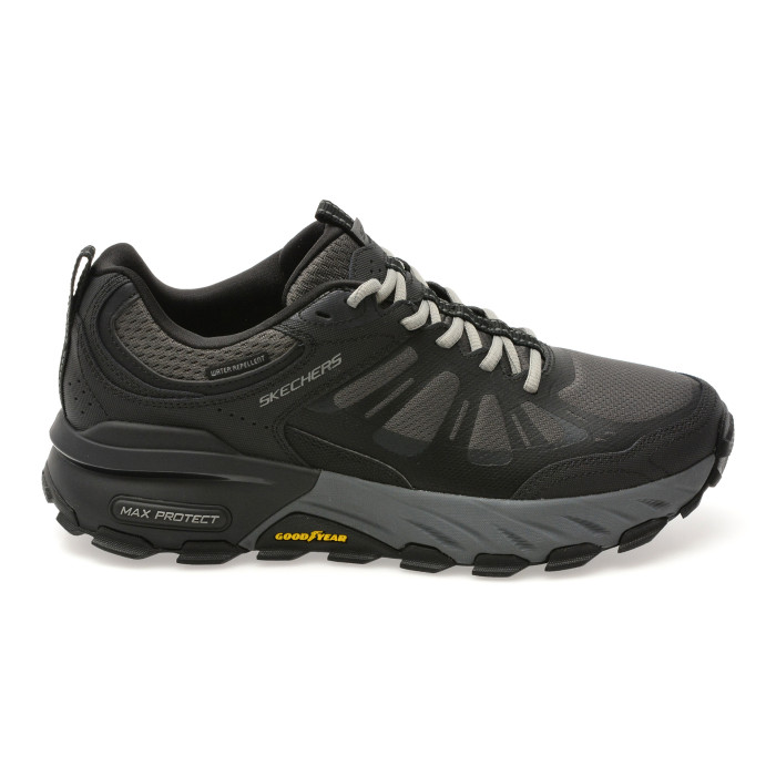 Pantofi sport SKECHERS negri, MAX PROTECT, din material textil