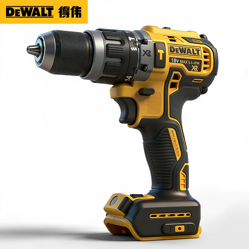 Dewalt DCD796 18V Brushless Impact Drill with 70Nm Max Torque Li-ion XR Battery for Construction