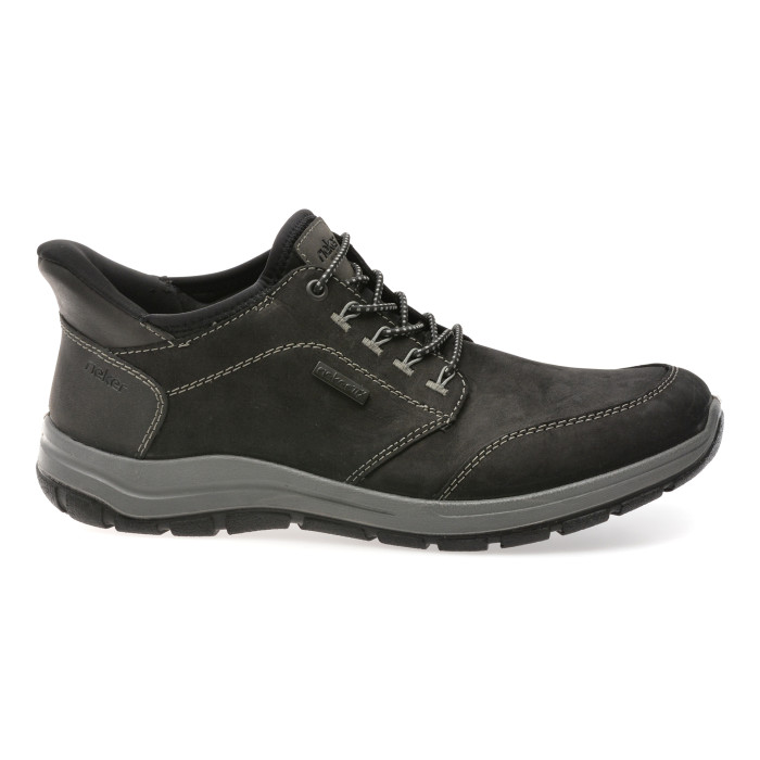 Pantofi sport RIEKER negri, 3674, din piele naturala
