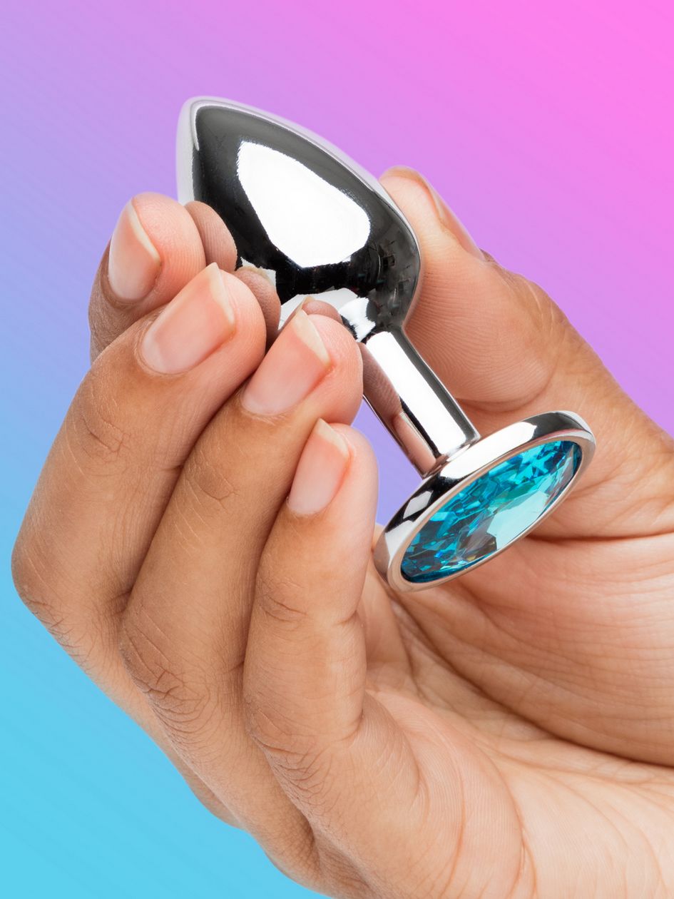 Lovehoney Silver Jewelled Aluminium Beginner's Butt Plug 2.5 Inch
