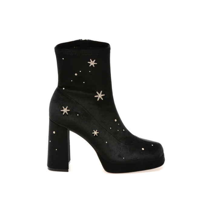 Botine ALDO negre, STARRIE 001, din material textil
