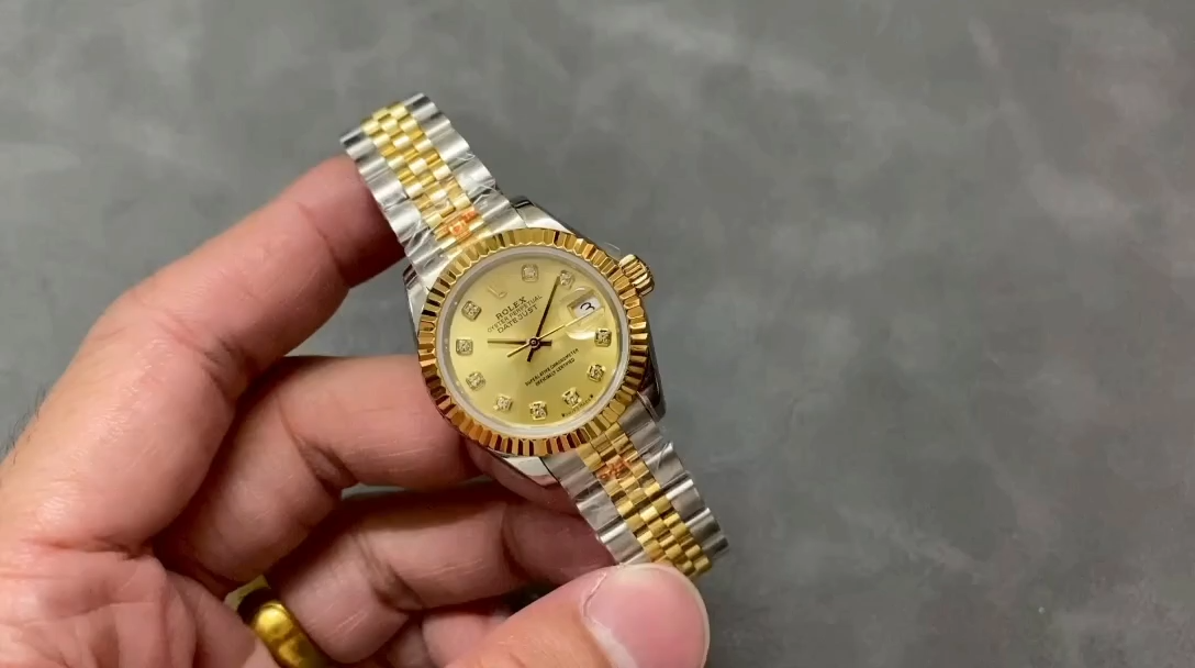 Rolex Datejust 28mm Stainless Steel and Yellow Gold m279173 0011 Women's Watch