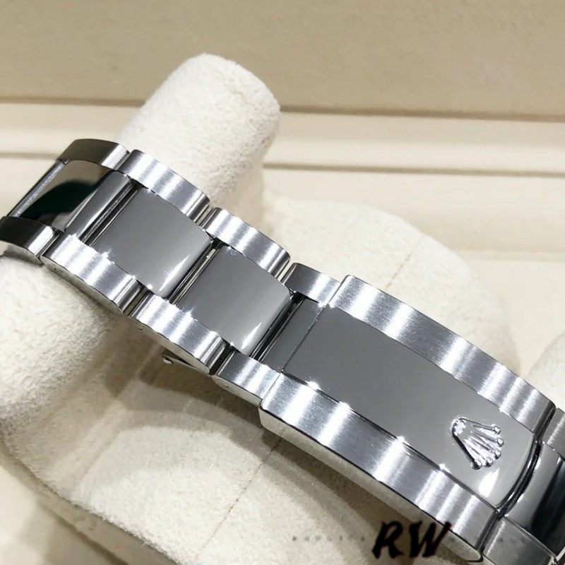 Rolex Datejust m126334 0021 Fluted Bezel Grey Wimbledon Dial 41MM Mens Replica Watch