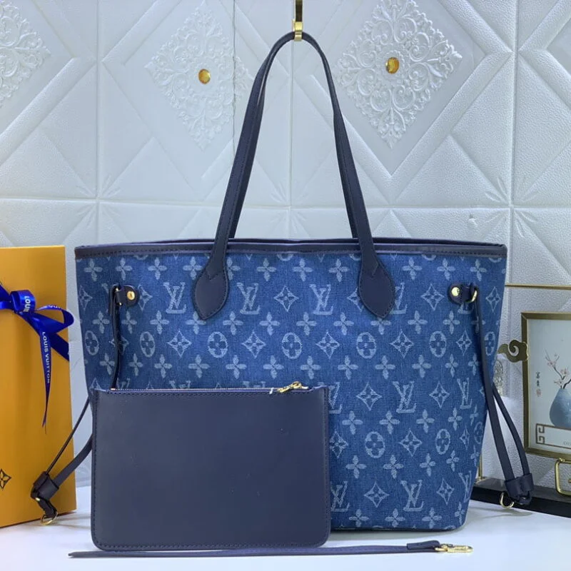 Louis Vuitton Denim Materials Neverfull Mm