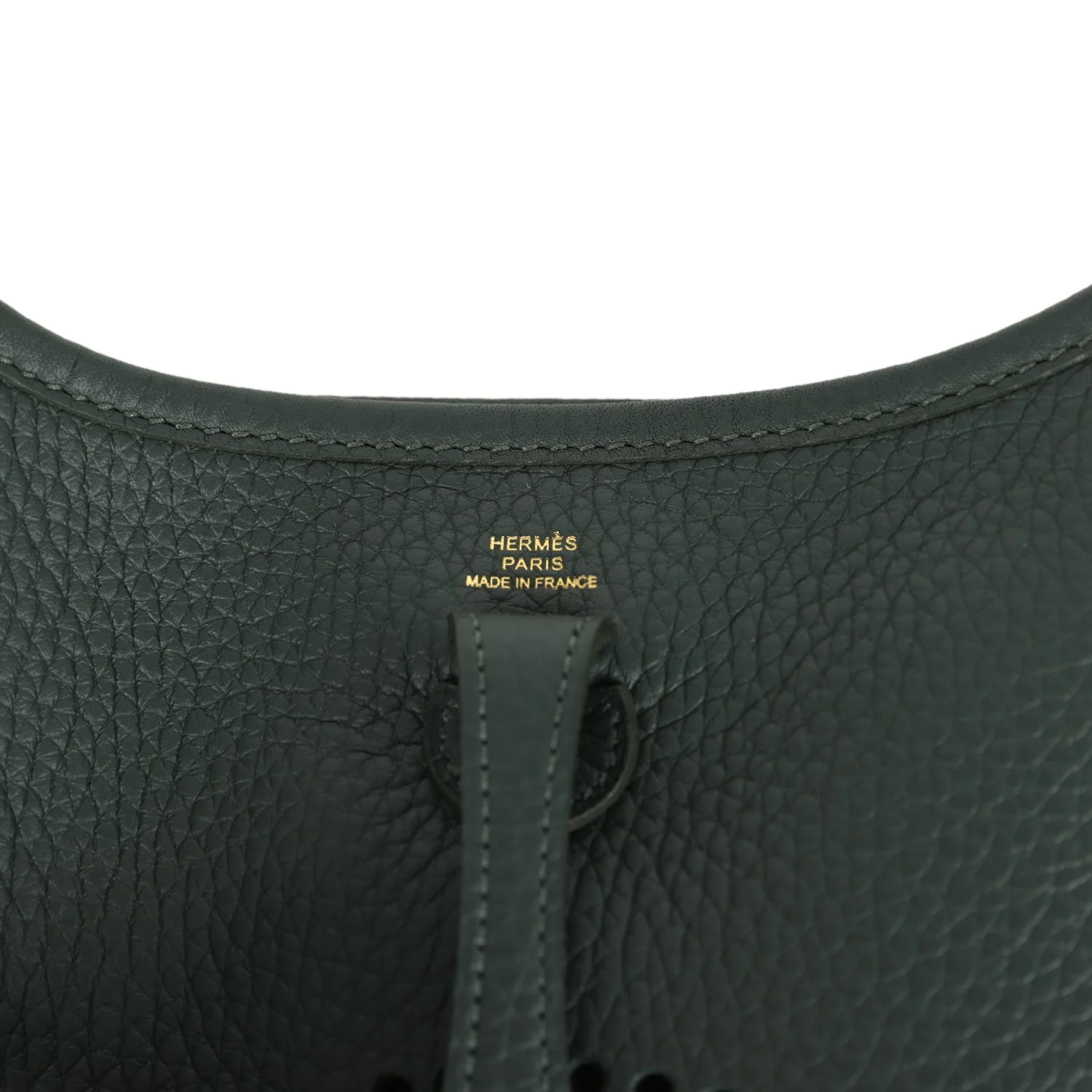 Hermes Evelyne TPM Vert Mangrove Clemence Gold Hardware