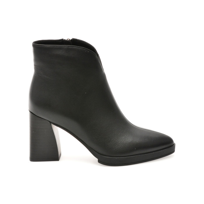 Botine elegante EPICA negre, 2748, din piele naturala