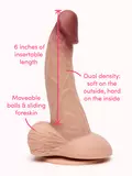 Lifelike Lover Luxe Ultra Realistic Silicone Dildo 6 Inch