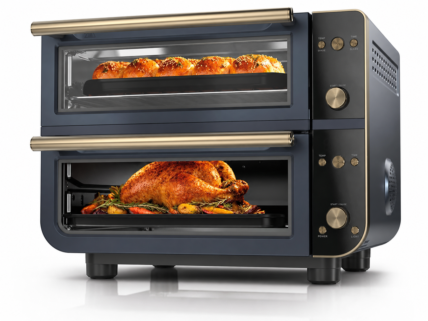 🔥Clearance Sale🔥Smart XL Double Countertop Oven & Air Fryer – Dual-Zone Cooking, 12-in-1 Functions