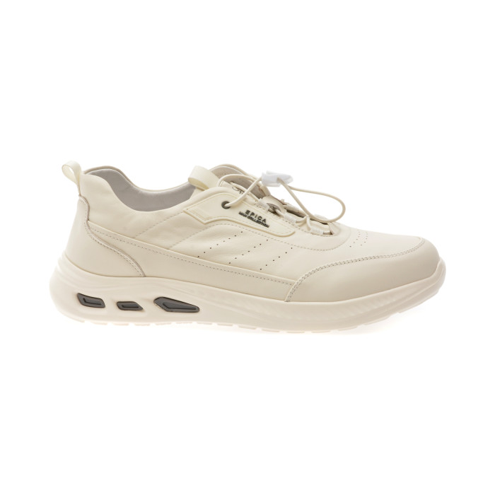 Pantofi sport EPICA albi, T9500, din piele naturala