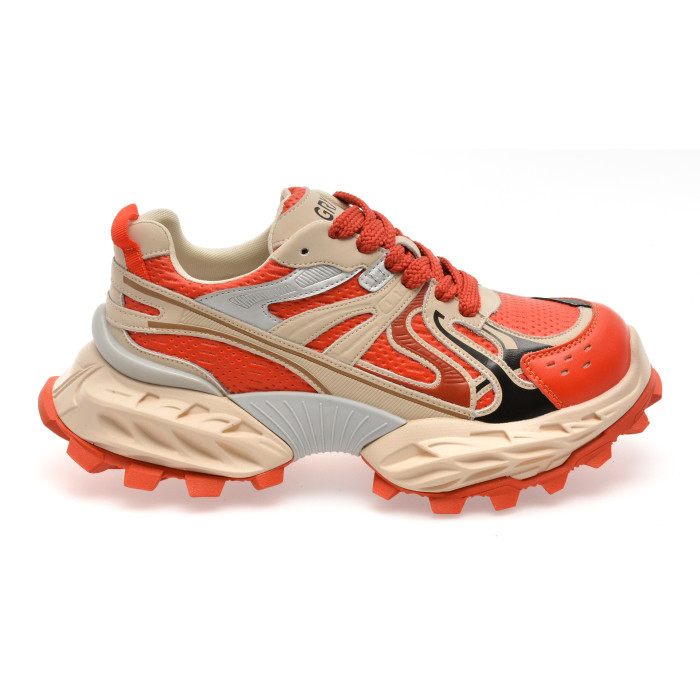 Pantofi sport GRYXX rosii, 8859, din piele naturala