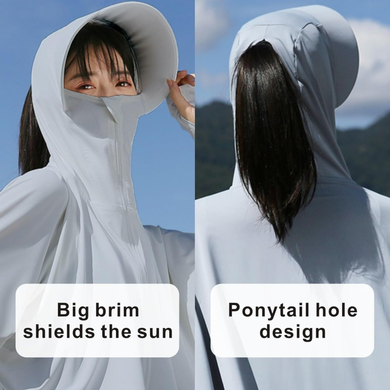 AURETOP Women's UPF 50+ Sun Hoodie Shirts