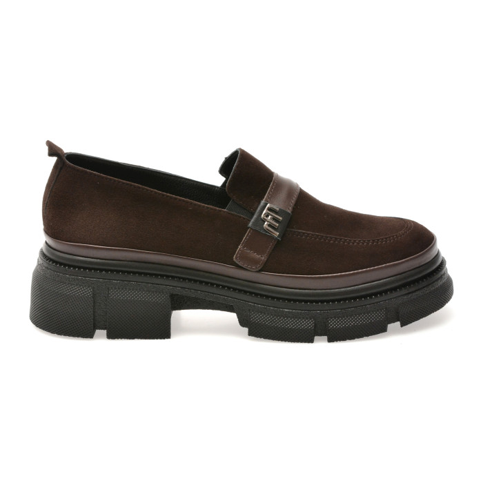 Mocasini GRYXX maro, 387340, din piele intoarsa
